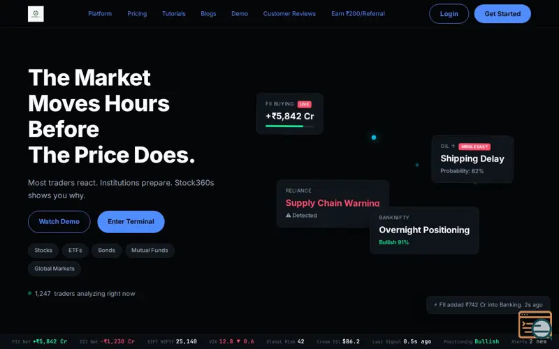 Screenshot of Stock 360s