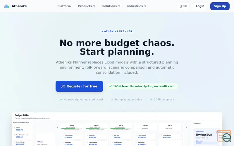 Screenshot of Atheniks Planer