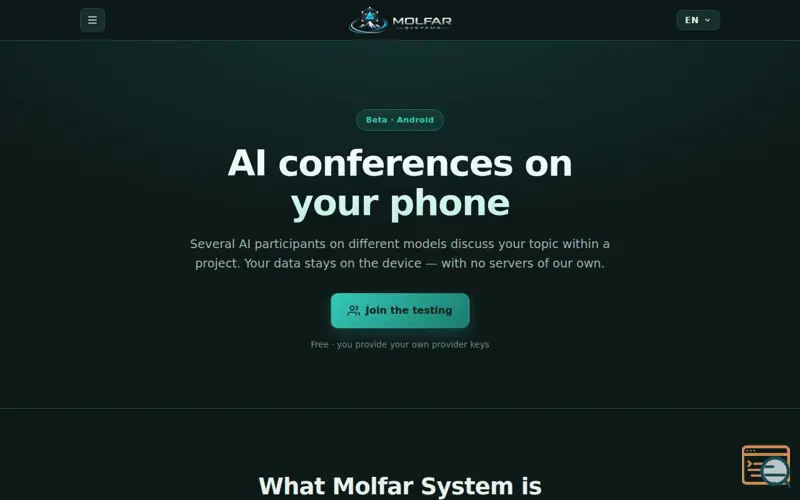 Screenshot of Molfar