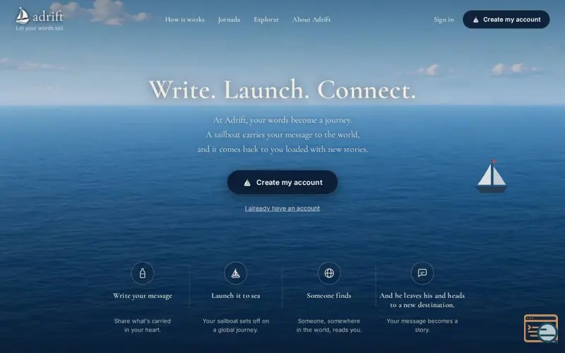 Screenshot of Adrift