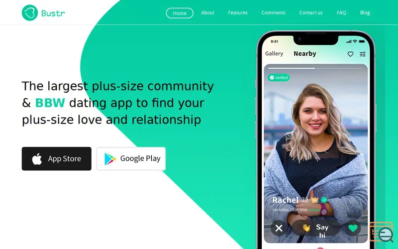 Screenshot of Bustr: Curvy Dating App