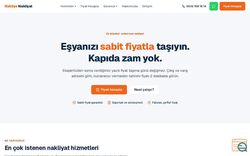 Screenshot of Nakliye Nakliyat