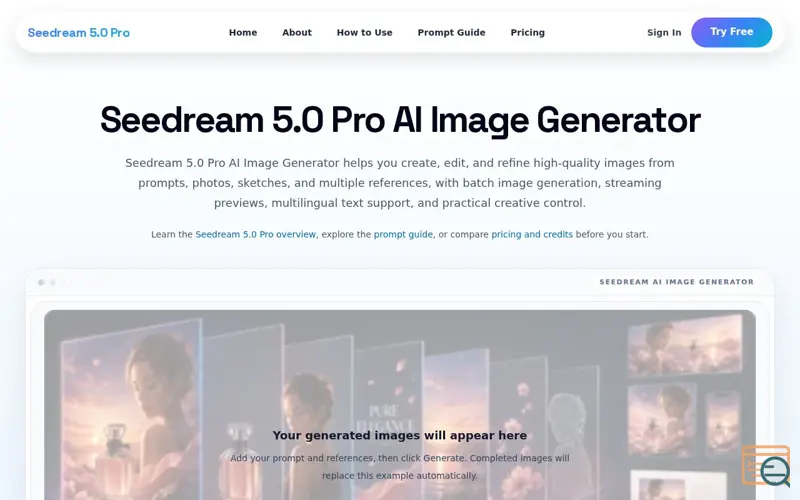 Screenshot of Seedream 5.0 Pro