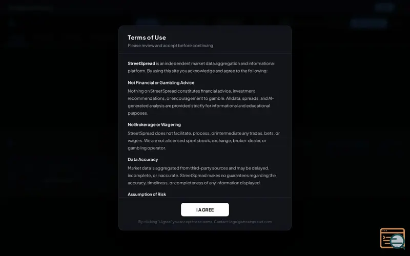 Screenshot of StreetSpread