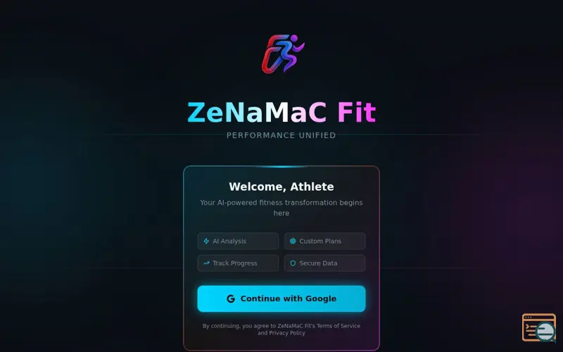 Screenshot of ZeNaMaC Fit