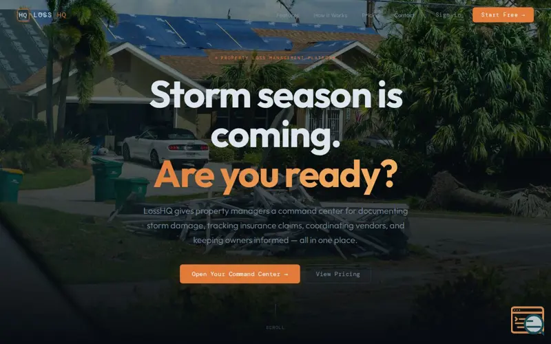 Screenshot of LossHQ