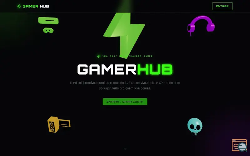 Screenshot of gamerhub