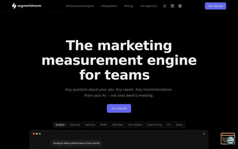 Screenshot of SegmentStream