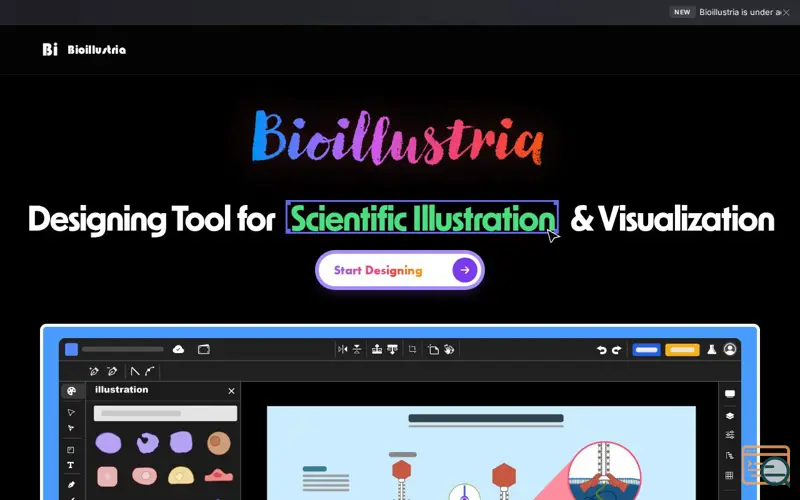 Screenshot of Bioillustria