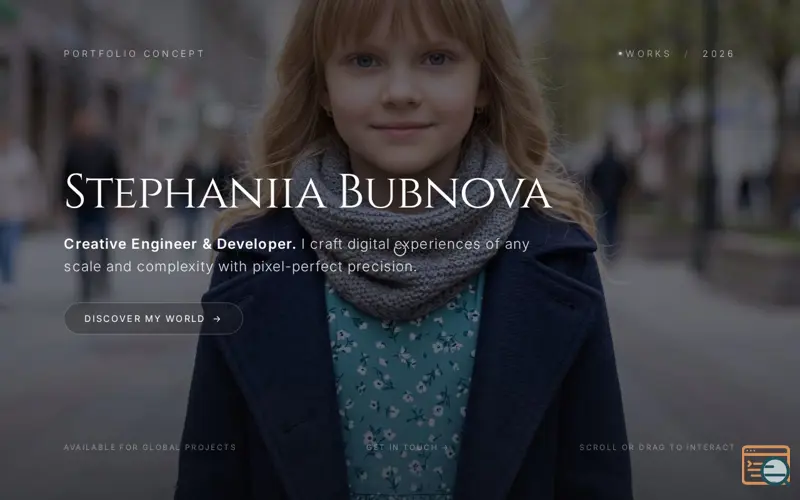 Screenshot of Liquid Canvas Portfolio