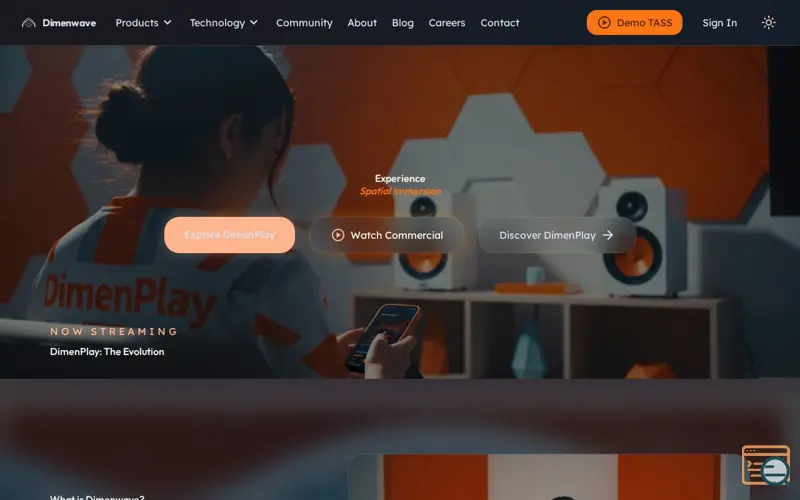 Screenshot of DimenPlay