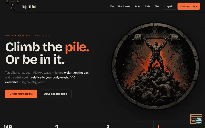 Screenshot of Top Lifter
