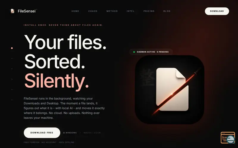 Screenshot of File Sensei