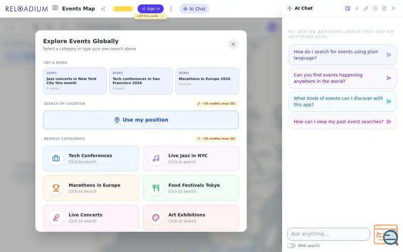 Screenshot of Reloadium, a launch using TikTok Domain Verification