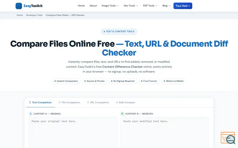 Screenshot of Easytoolkit, a launch using Prohosty
