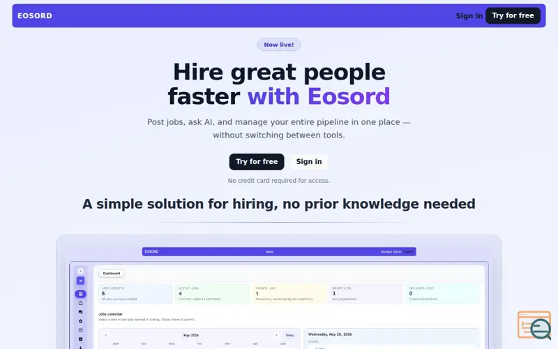 Screenshot of Eosord
