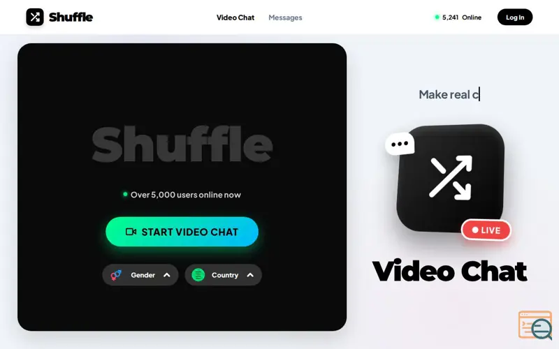 Screenshot of Shuffle Video Chat