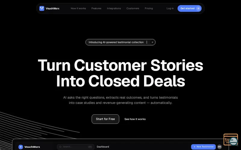 Screenshot of VouchWorx