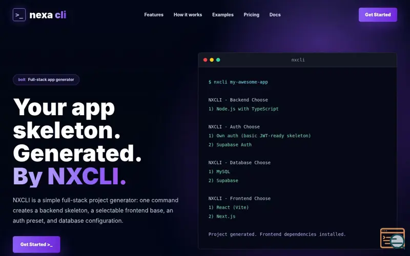 Screenshot of Nexa CLI