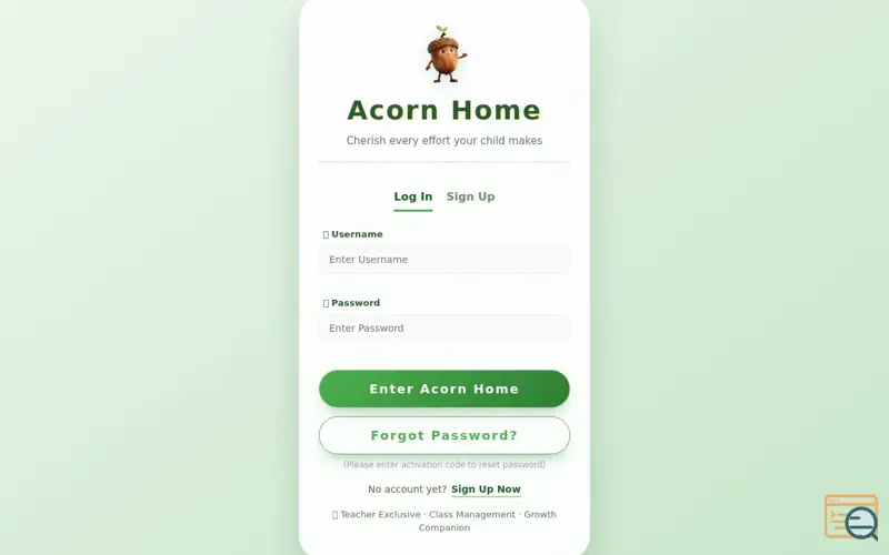 Screenshot of Acorn Garden – Classroom Motivation
