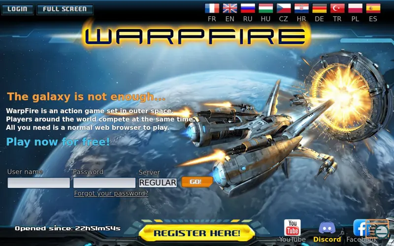 Screenshot of Warpfire.io
