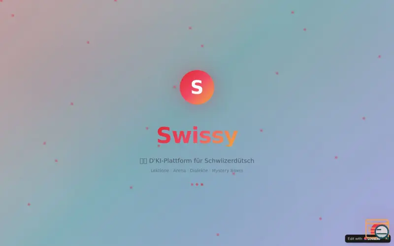 Screenshot of Swissy—Lerne Schweizerdeutsch mit Spass