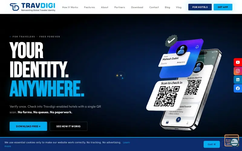 Screenshot of Travdigi