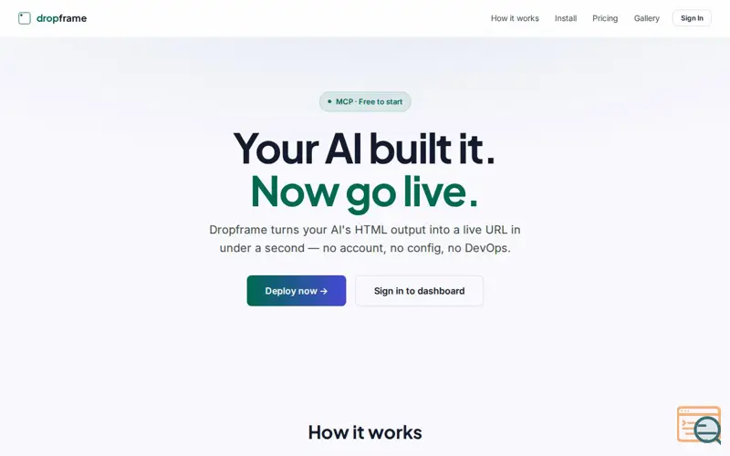 Screenshot of Dropframe