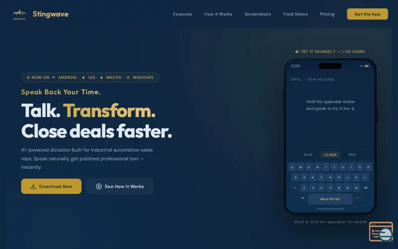 Screenshot of Stingwave