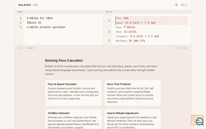 Screenshot of Rulator
