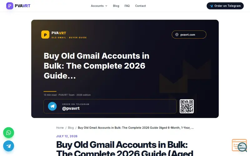 Screenshot of guides on get & using bulk PVA accounts