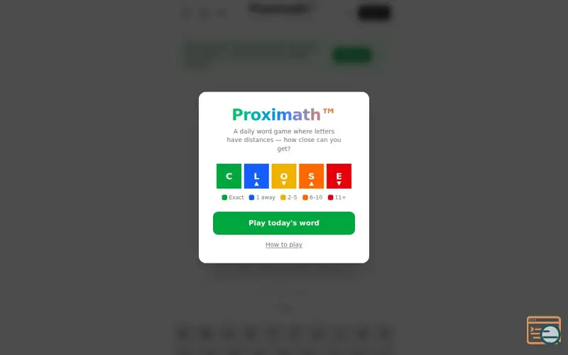 Screenshot of Proximath™