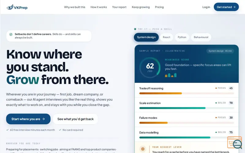 Screenshot of VKPrep