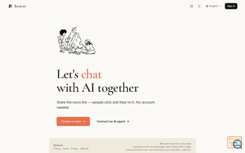 Screenshot of kooo