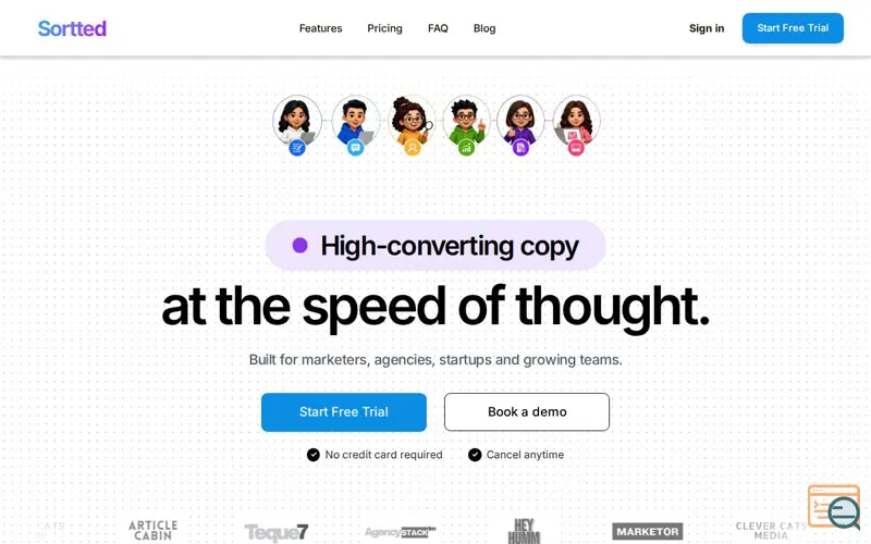 Screenshot of Sortted