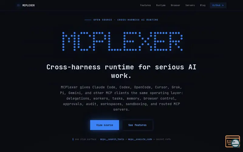 Screenshot of Mcplexer.com