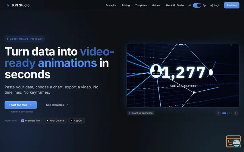 Screenshot of KPI Studio