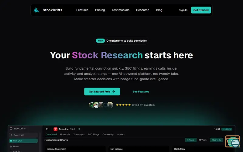 Screenshot of Stockdrifts