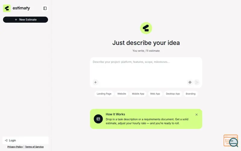 Screenshot of Estimaty