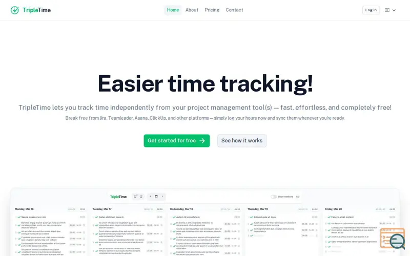 Screenshot of TripleTime