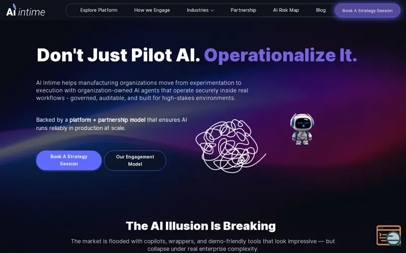 Screenshot of Aiintime