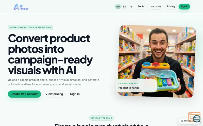 Screenshot of AiPixeler