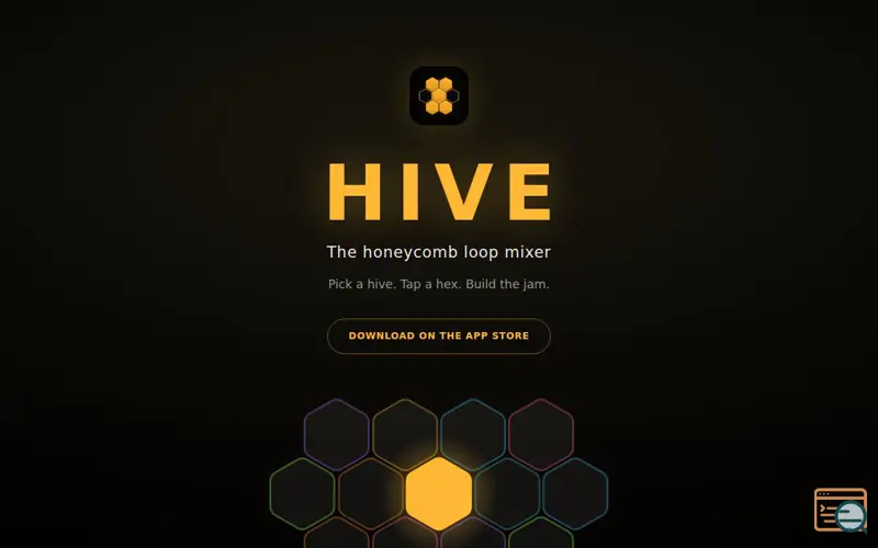 Screenshot of Hive — The honeycomb loop mixer