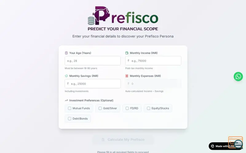 Screenshot of Prefisco