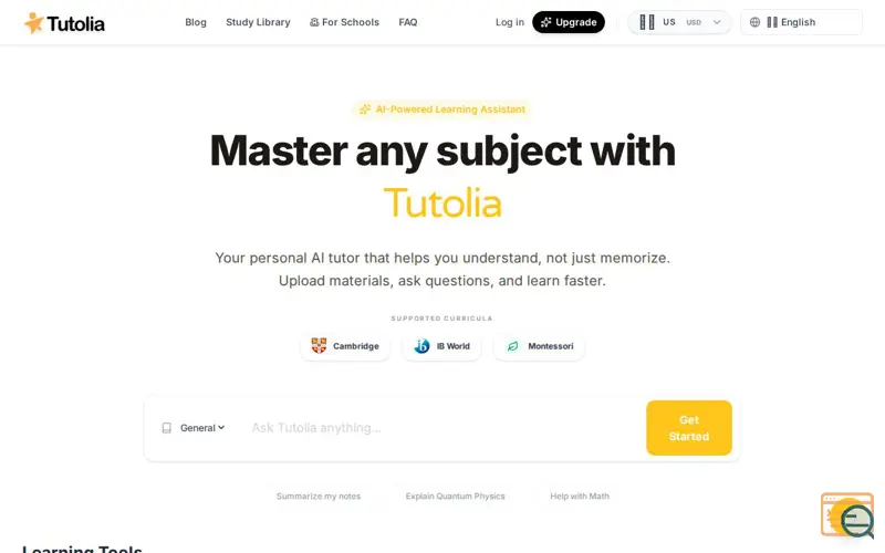 Screenshot of Tutolia