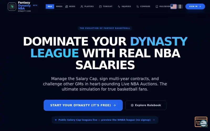 Screenshot of Fantasy Dynasty