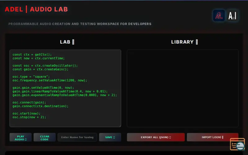 Screenshot of Adel