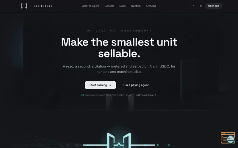 Screenshot of Sluice