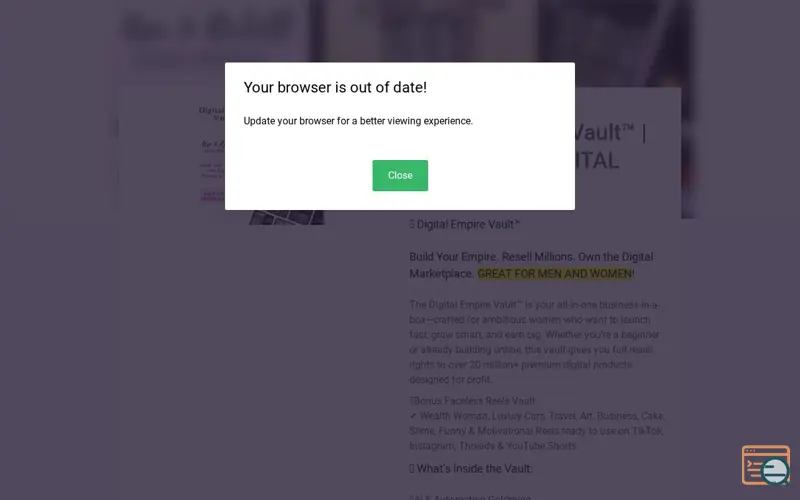 Screenshot of CopeCart, a launch using ClickFunnels