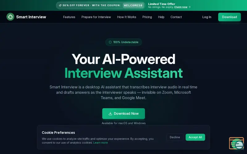 Screenshot of Smart Interview